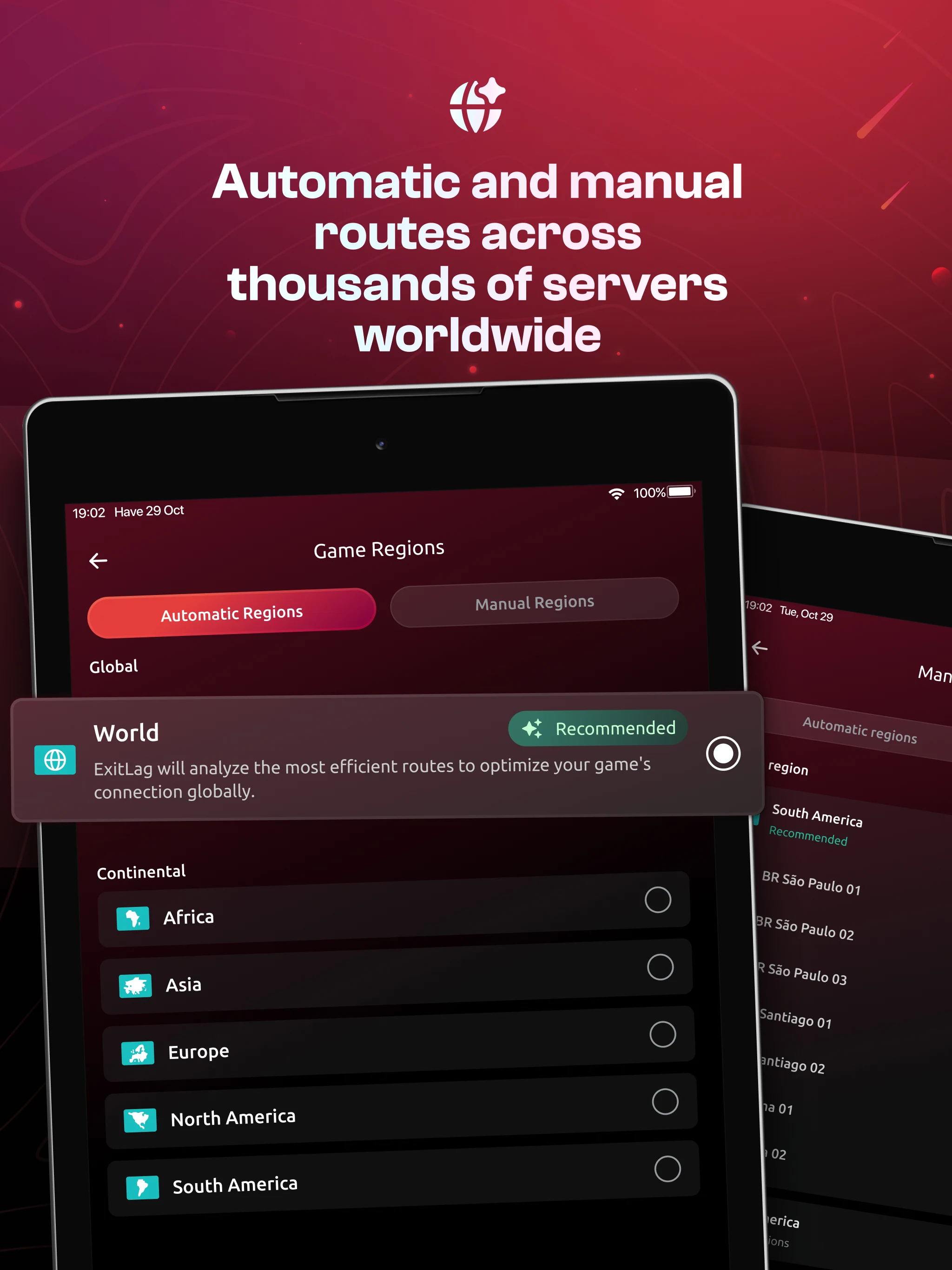 ExitLag: Fix Ping Mobile & Lag screenshot